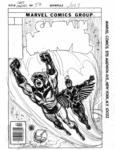 Cockrum, Dave - Captain Marvel #53 cover prelim